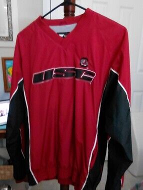 Crimson and Black USC Pullover Windbreaker
